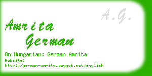 amrita german business card